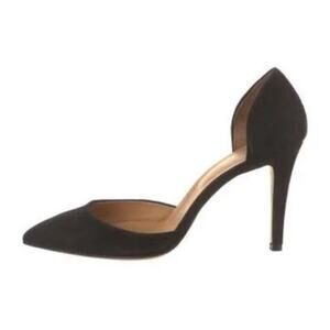 IRO D’Orsay black pointed toe suede stiletto heels size 41